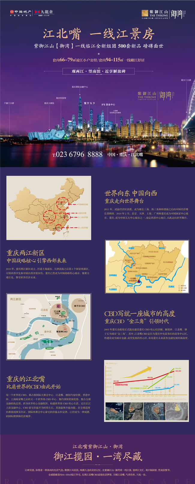 重庆紫御江山【御湾】一线临江全新组团500套新品 磅礴面世
