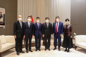 中海集团董事长颜建国拜会香港特区行政长官李家超等政府官员